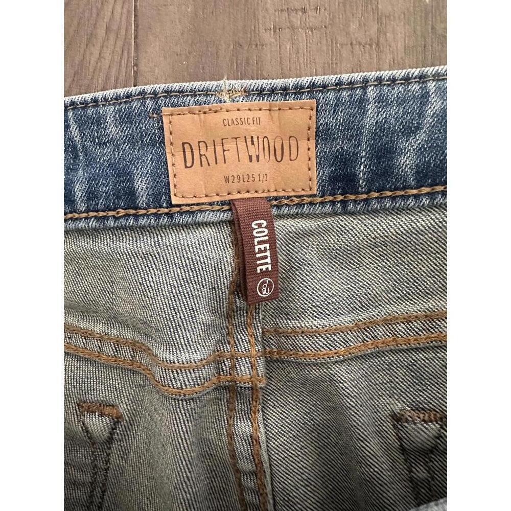 DRIFTWOOD Colette Classic Fit Cropped Denim Jeans Frayed Hem Women’s size 29 - Picture 7 of 14